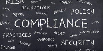 Collage with terms about regulations